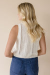 Lucinda Crochet Tie Front Knit Tank