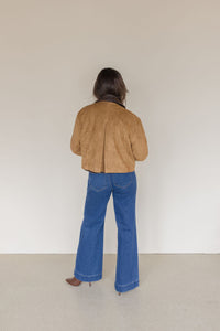 Contrast Collar Jacket