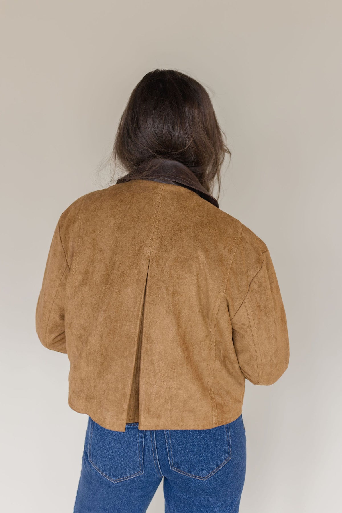 Contrast Collar Jacket