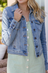 Rebel Fitted Stretch Trucker Jacket