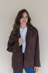 Studded Suede Jacket