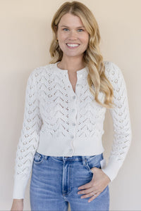 Pretty In Pointelle Cardi