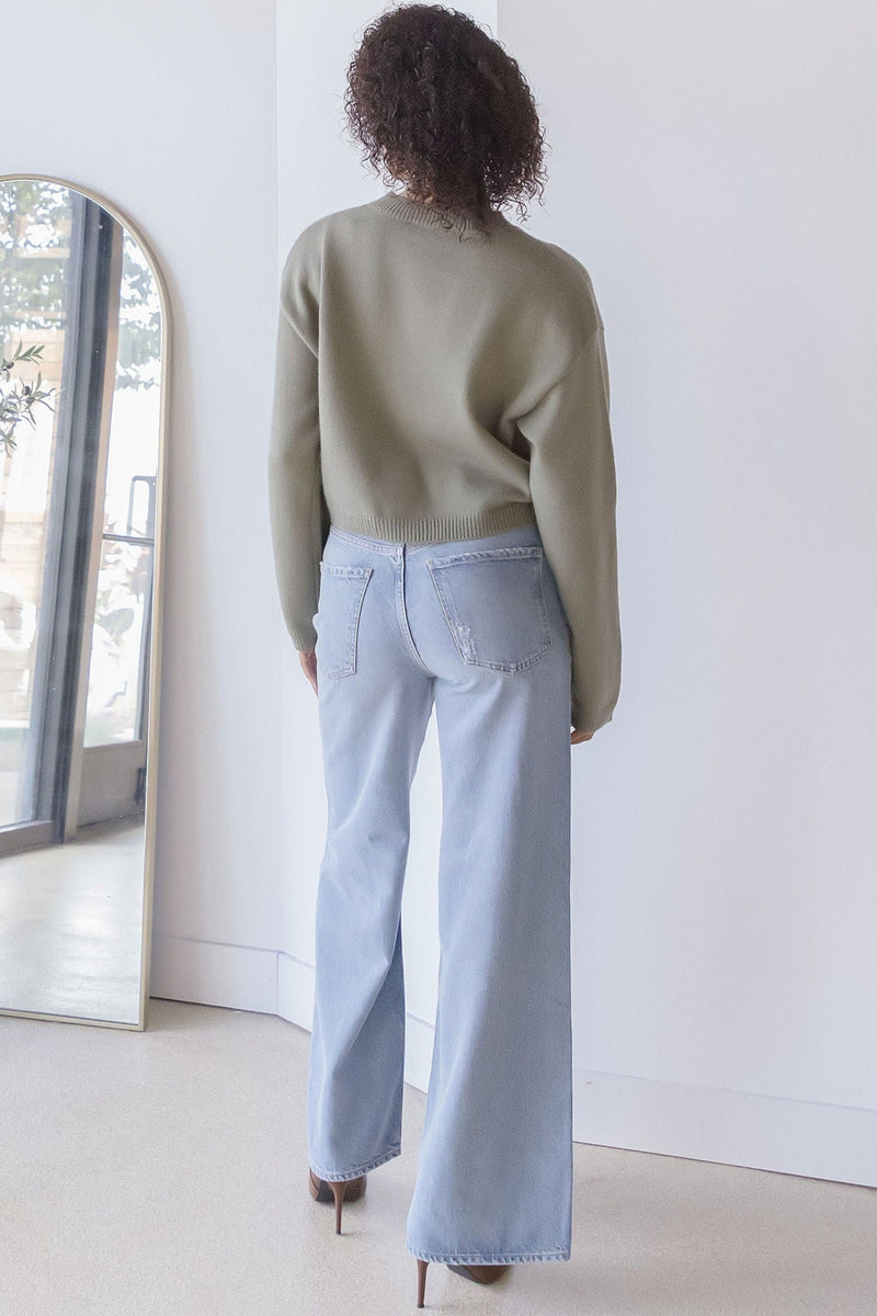 Straight Up Beaded Cropped Sweater Straight Up Beaded Cropped Sweater