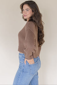 Mel Cropped Pullover Sweater