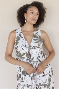 Hot Tropic Tie Front Vest Top