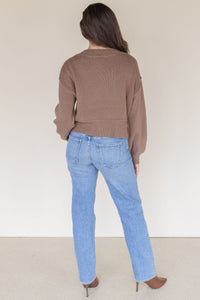 Mel Cropped Pullover Sweater