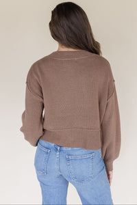 Mel Cropped Pullover Sweater
