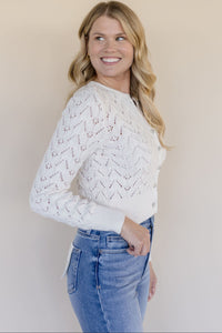 Pretty In Pointelle Cardi