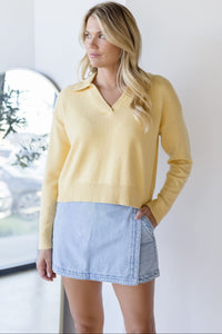 Honey Knitted V Neck Sweater Honey Knitted V Neck Sweater