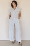 Irisa Cut Out Back Linen Jumpsuit Irisa Cut Out Back Linen Jumpsuit