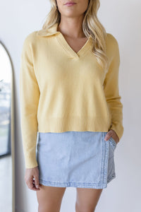 Honey Knitted V Neck Sweater Honey Knitted V Neck Sweater