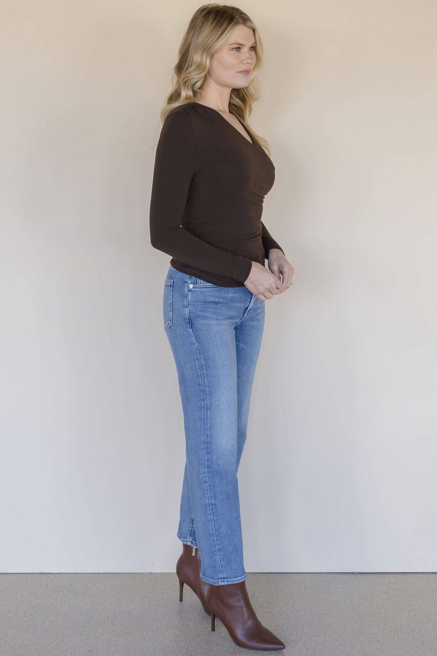 Jane Long Sleeve Wrap Top