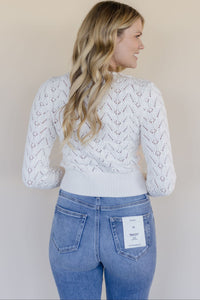 Pretty In Pointelle Cardi