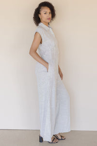 Irisa Cut Out Back Linen Jumpsuit Irisa Cut Out Back Linen Jumpsuit