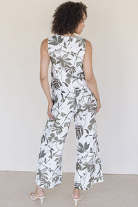 Hot Tropic Tie Front Vest Top