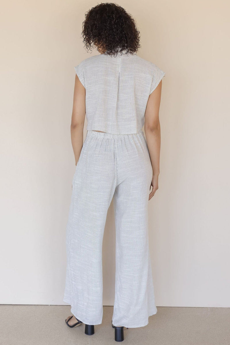 Irisa Cut Out Back Linen Jumpsuit Irisa Cut Out Back Linen Jumpsuit