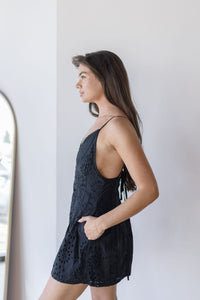 Vina Eyelet Tie Romper