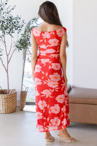 Jasmine Off The Shoulder Midi Dress