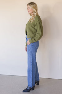 Annina High Rise Wide Leg Jean 30"