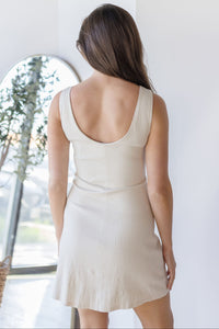 Charlene Stretch Linen Mini Dress