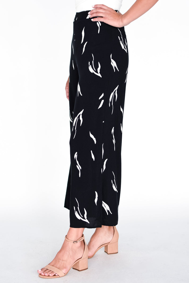 Abstract Cropped Pant