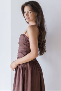 Hansen Midi Dress With Bead Accent