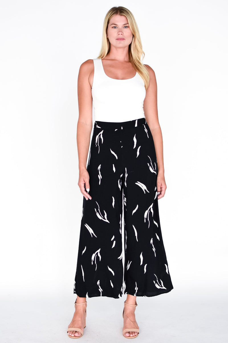 Abstract Cropped Pant