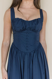 Sunday Morning Corset Midi Dress