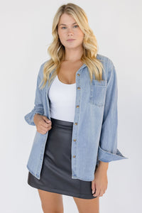 Roger Denim Boyfriend Shirt