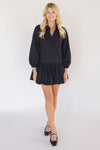 Jessa Bubble Hem Button Down Dress