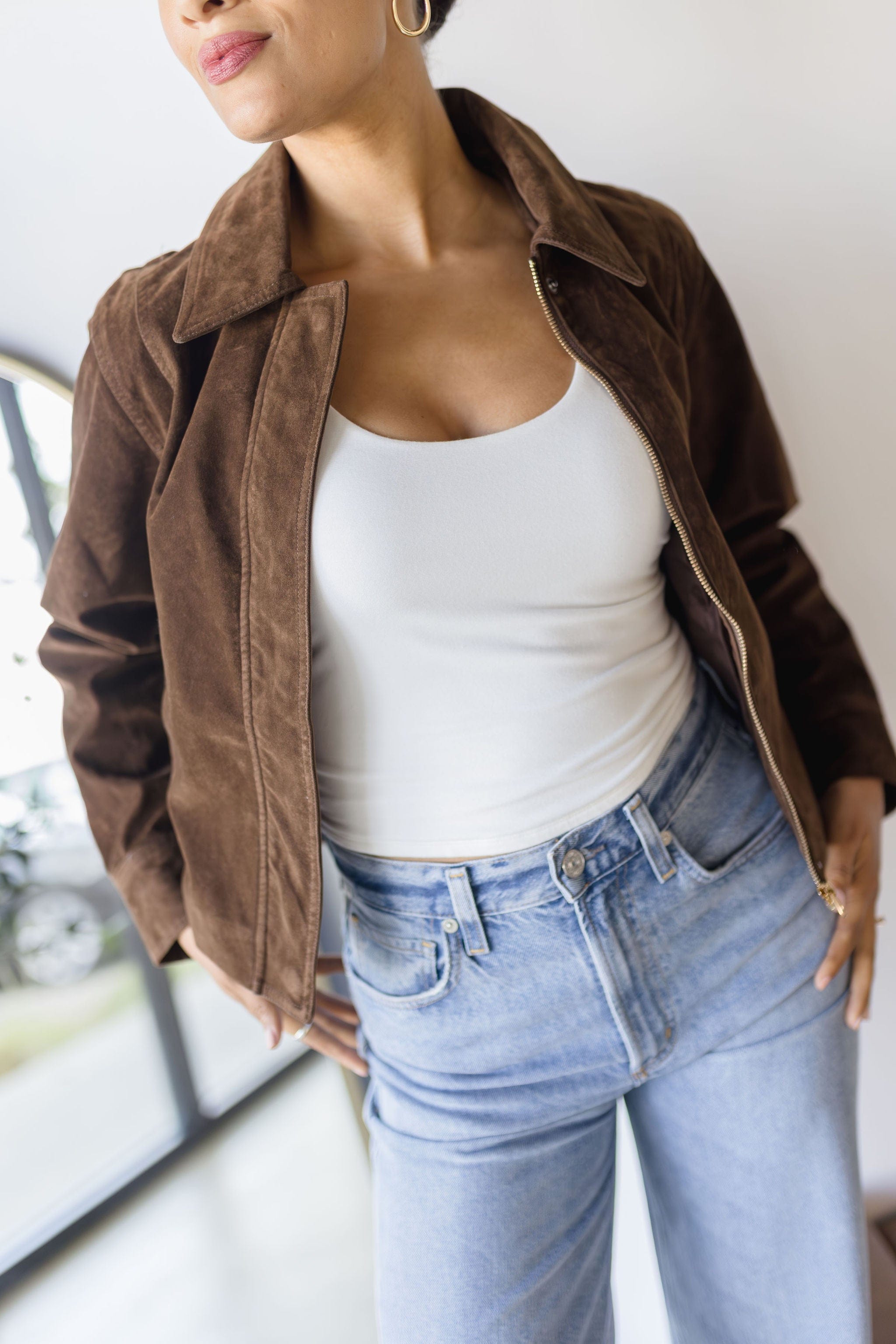 Canyon Cropped Suede Jacket Canyon Cropped Suede Jacket