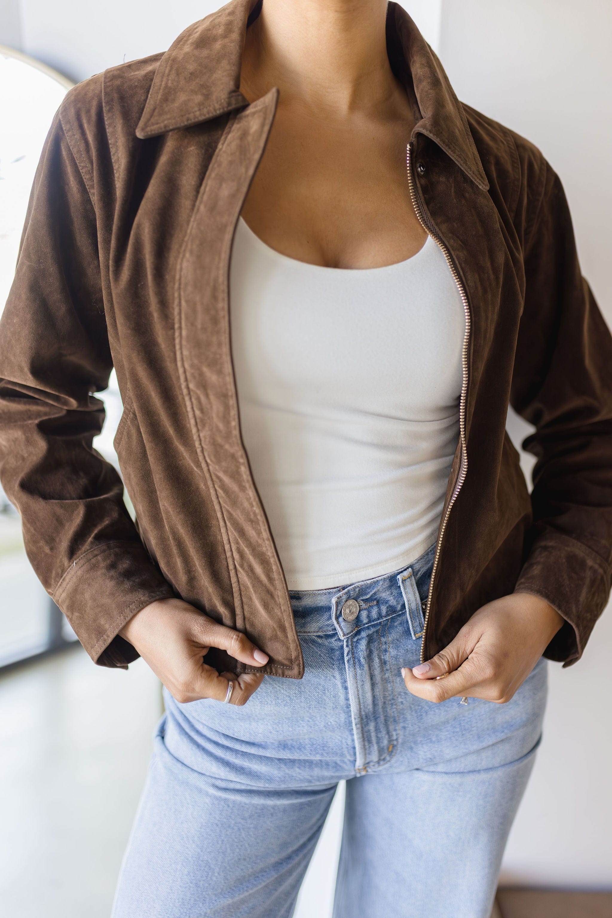 Canyon Cropped Suede Jacket Canyon Cropped Suede Jacket