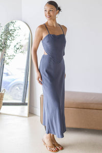 Scottie Open Tie Back Maxi Dress