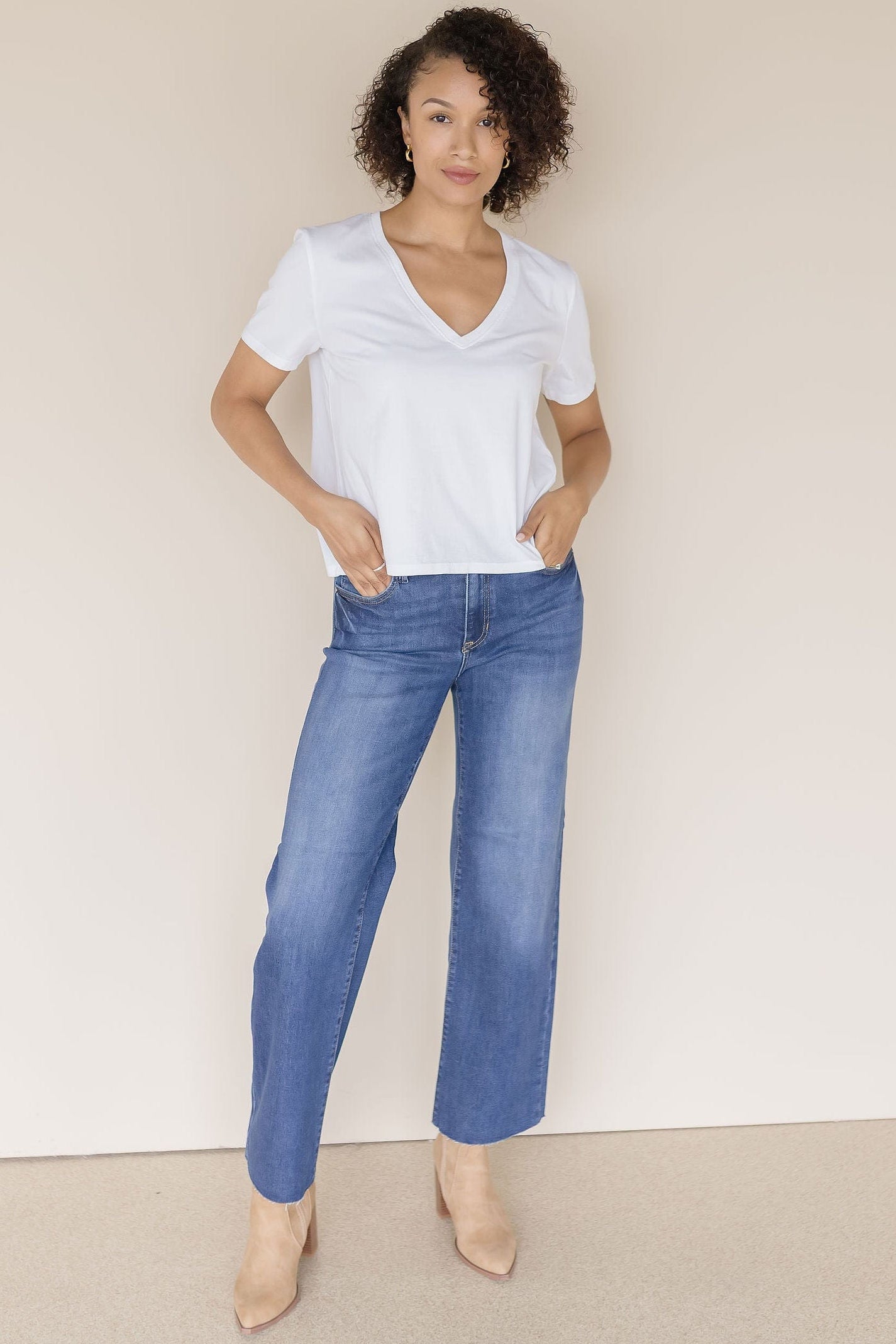 Slim Palazzo Scissor Cut Jeans Slim Palazzo Scissor Cut Jeans
