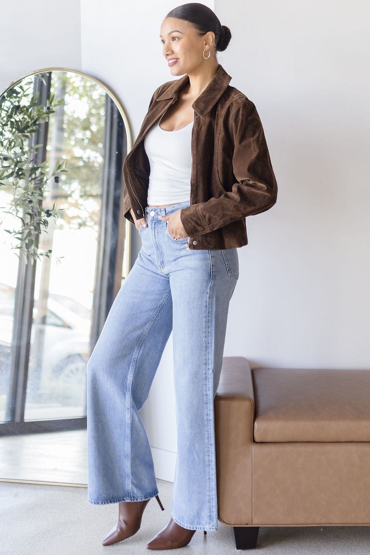 Canyon Cropped Suede Jacket Canyon Cropped Suede Jacket