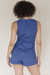 Kaley Stretch Linen Top