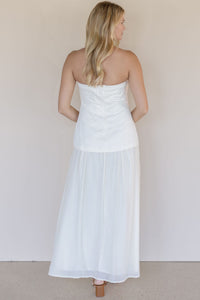 Soft Shore Strapless Midi Dress