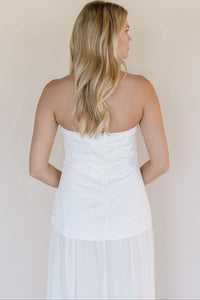 Soft Shore Strapless Midi Dress