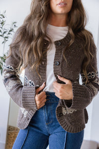 Rounded Hem Sweater Cardigan