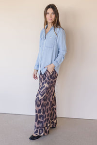 All Out Satin Leopard Pant