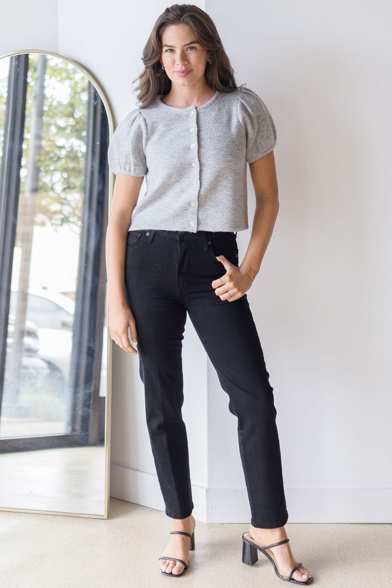 Harper Avery Laney Puff Sleeved Knit Top | Wild Dove Boutique
