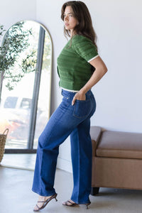 Annina High Rise Wide Leg Jean 30"