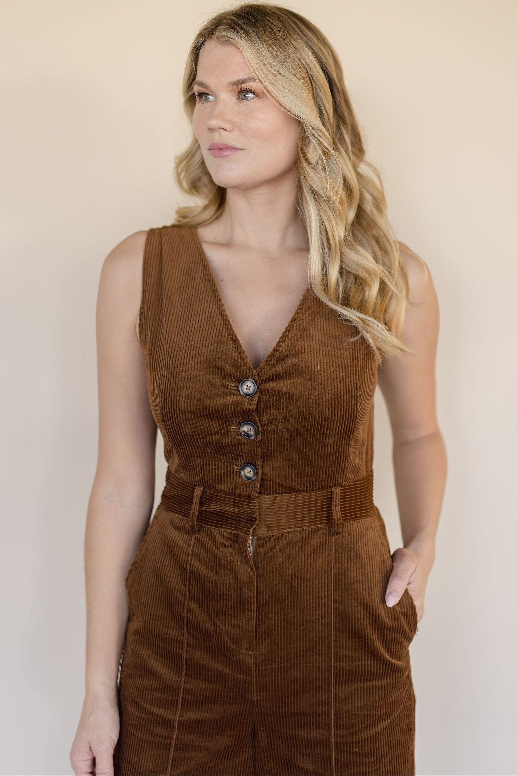 Andie Corduroy Jumpsuit
