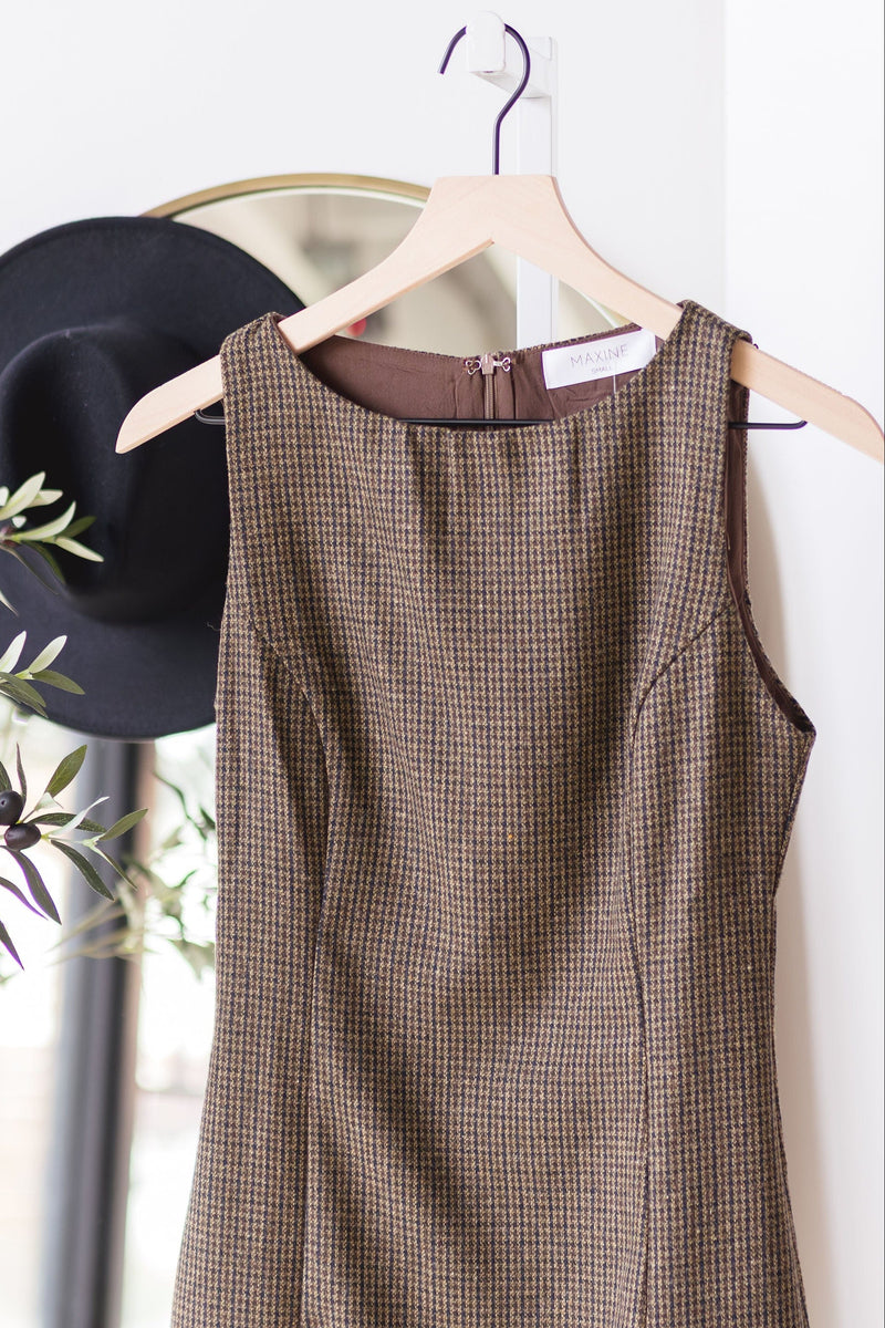 Aiko Houndstooth Mini Dress Aiko Houndstooth Mini Dress