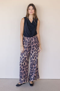 All Out Satin Leopard Pant