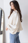 Tansy Silky Satin Bubble Bomber Jacket Tansy Silky Satin Bubble Bomber Jacket