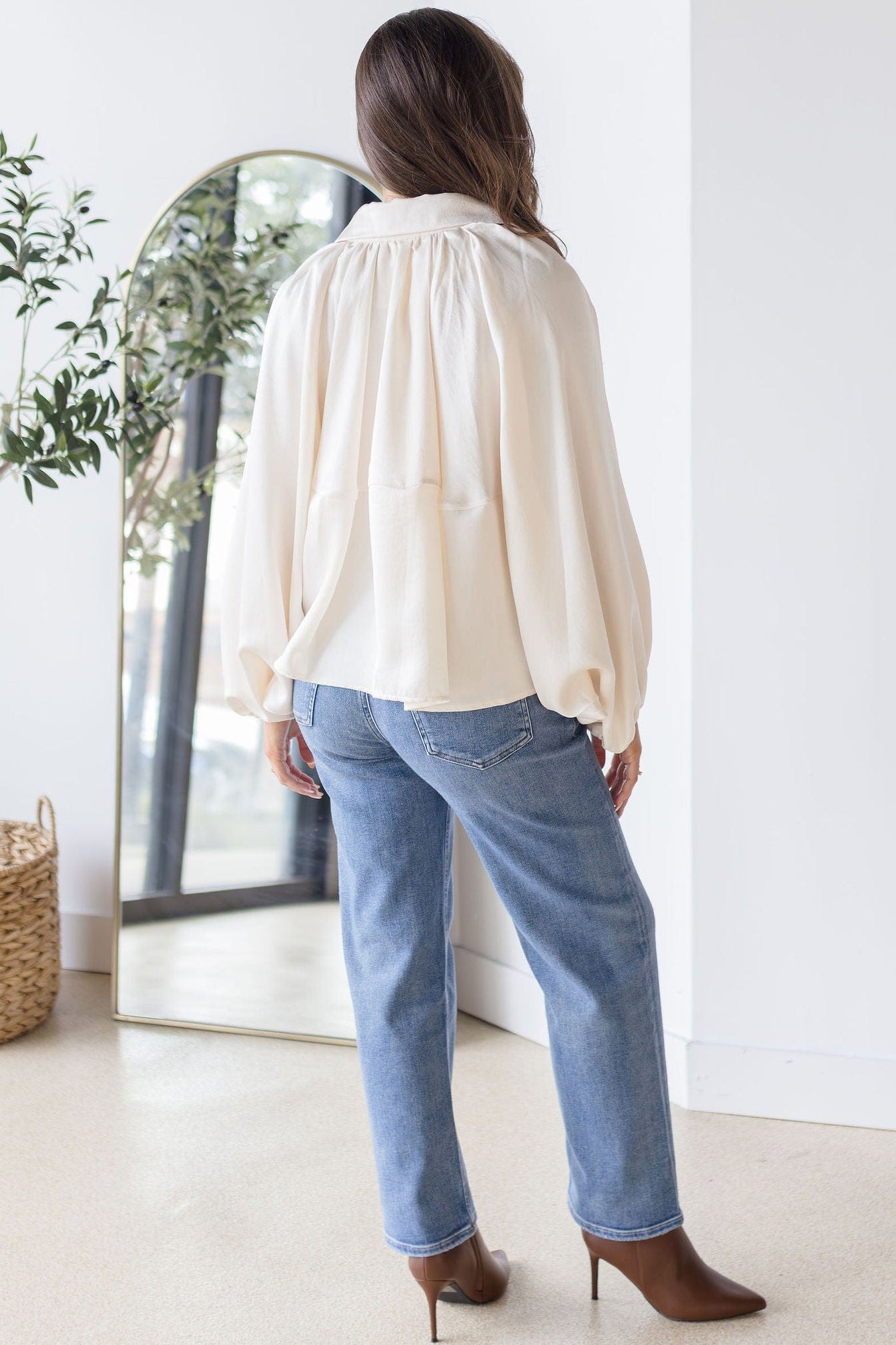 Tansy Silky Satin Bubble Bomber Jacket Tansy Silky Satin Bubble Bomber Jacket