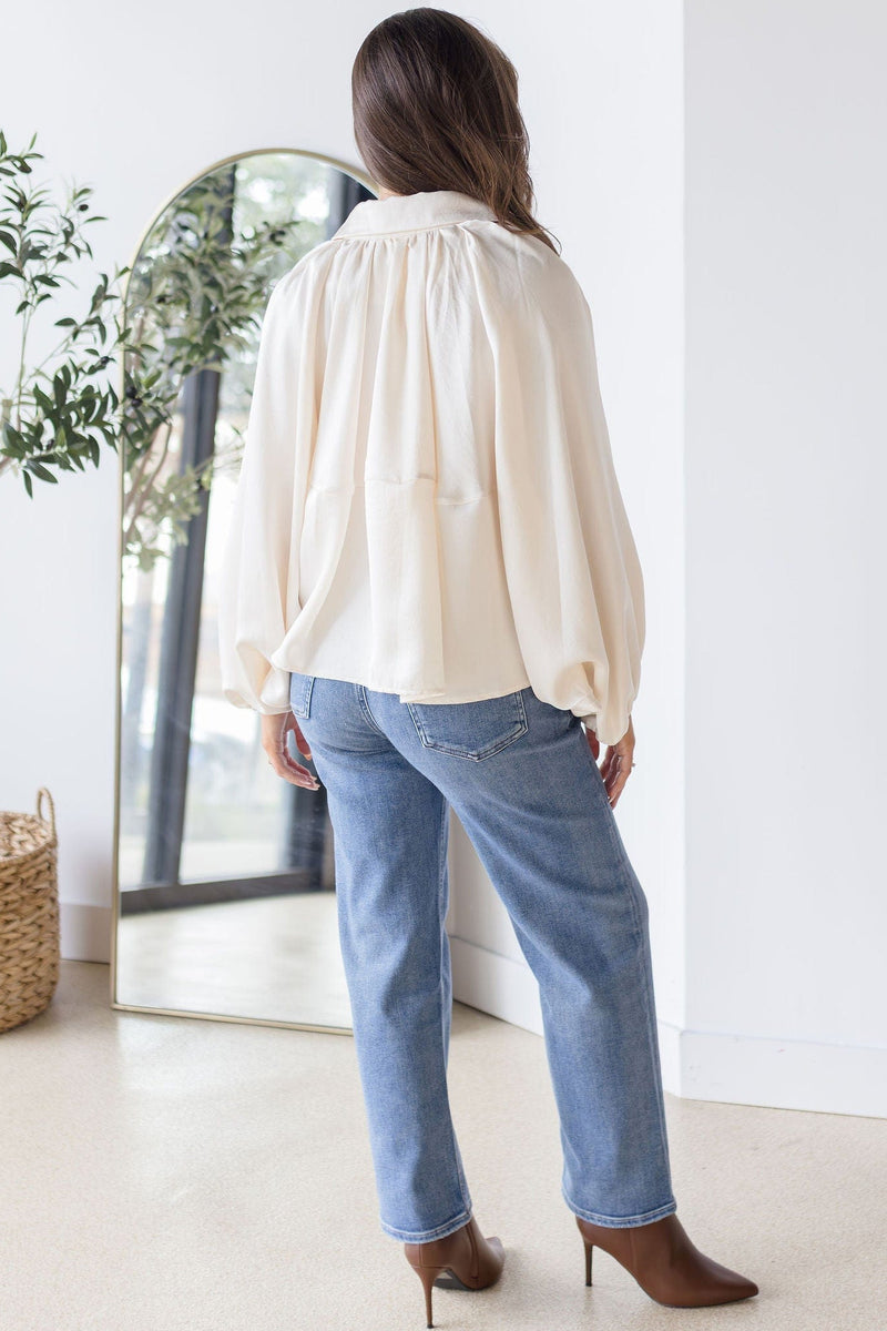 Tansy Silky Satin Bubble Bomber Jacket Tansy Silky Satin Bubble Bomber Jacket