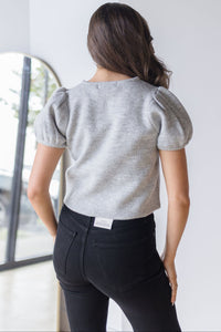 Laney Puff Sleeved Knit Top