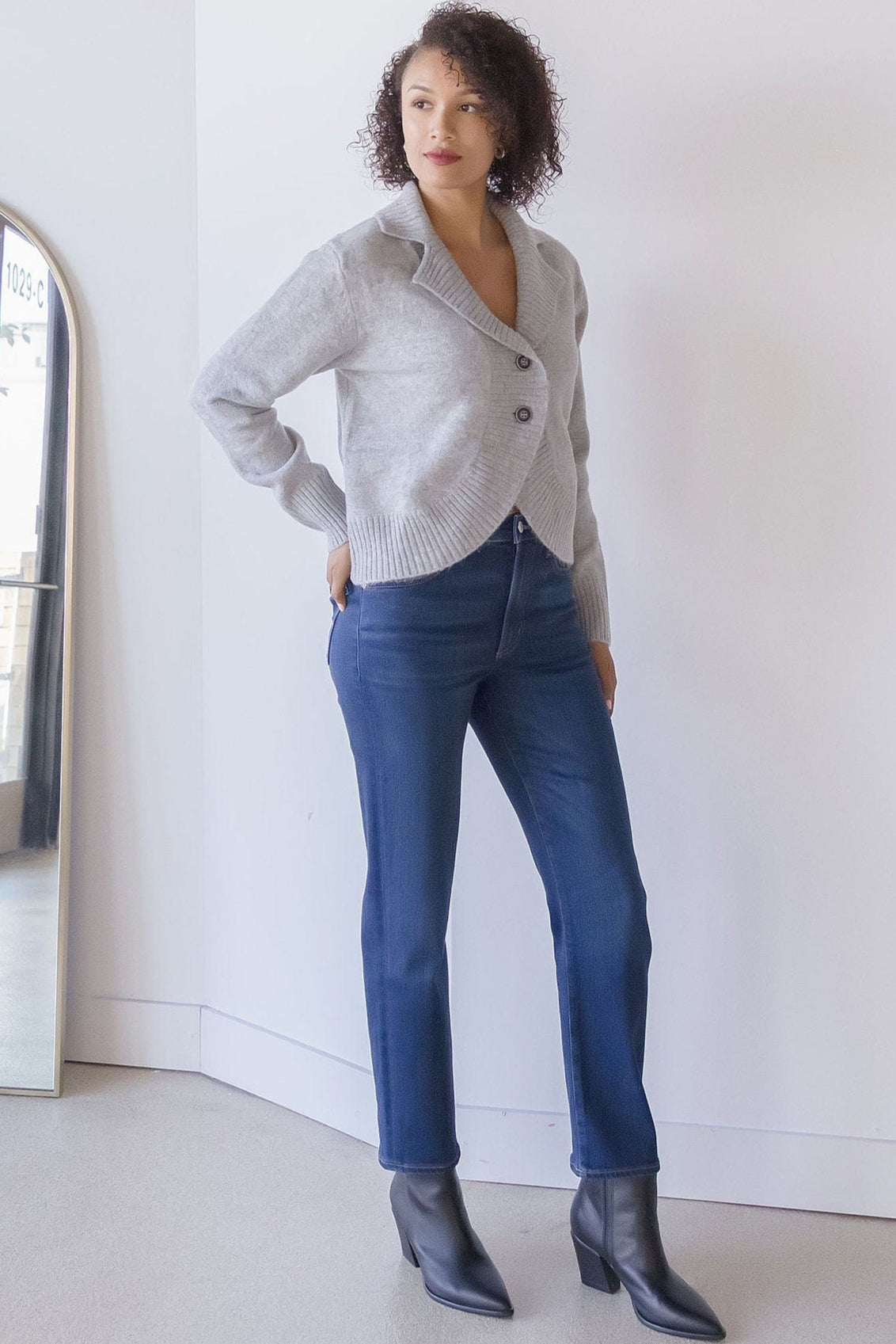 Betsy Curved Hem Cardigan Betsy Curved Hem Cardigan